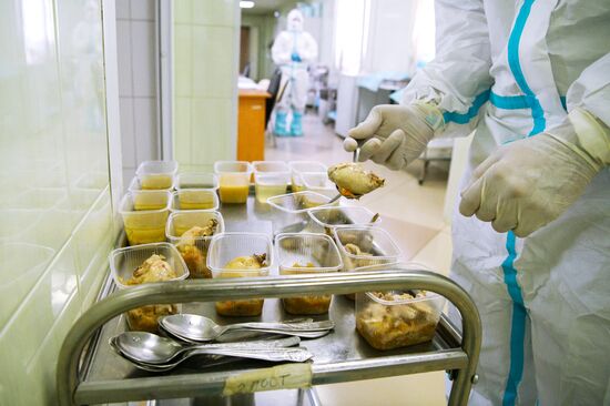 Отделение для пациентов с Covid-19 в Кузбасской клинической больнице им. М. Подгорбунского