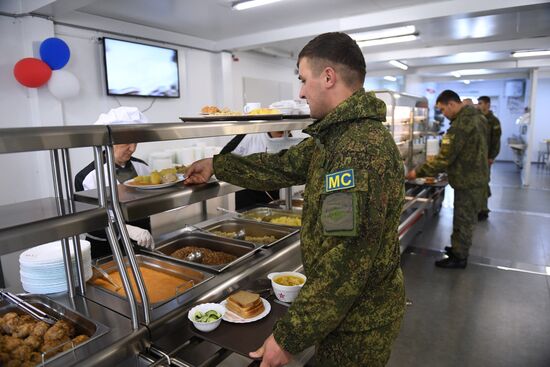 Работа российского миротворческого контингента в Нагорном Карабахе