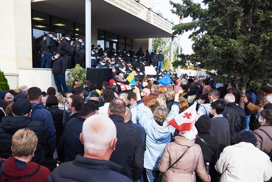 Акции сторонников М. Саакашвили в Тбилиси