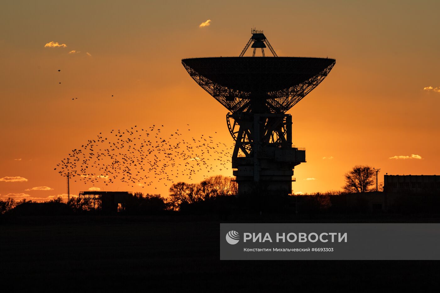 Радиотелескоп РТ-70 в Крыму