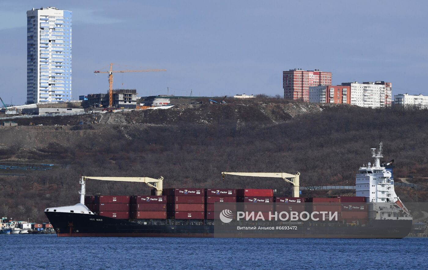 Контейнерные перевозки грузов в порту Владивостока