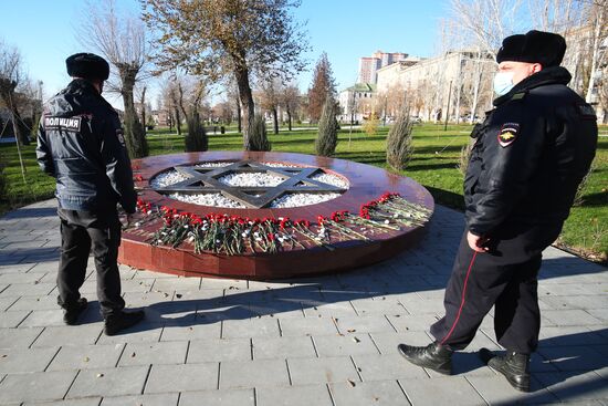 В Волгограде осквернили новый памятник жертвам Холокоста