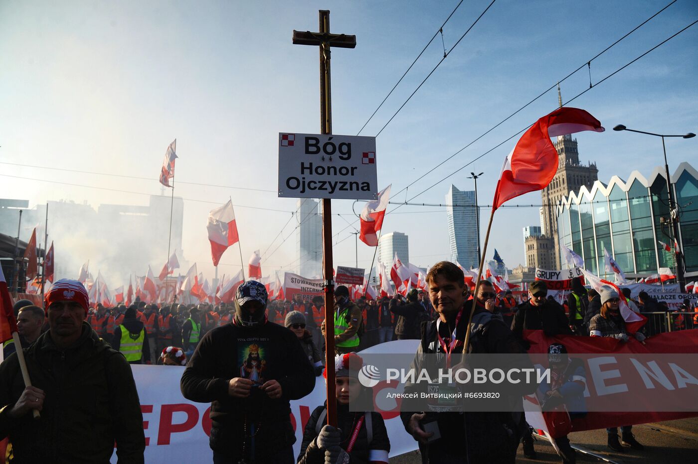 Марш националистов в Варшаве