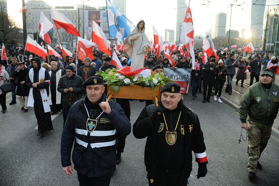 Марш националистов в Варшаве