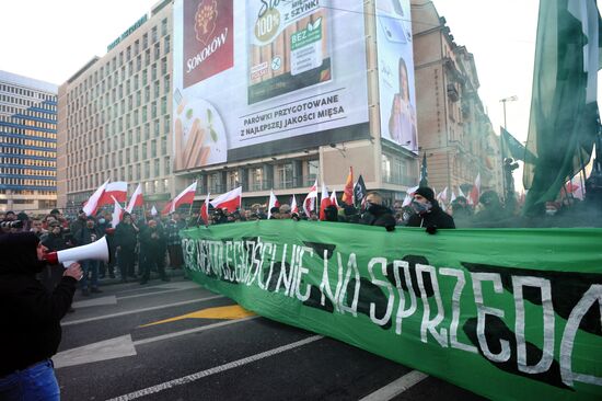 Марш националистов в Варшаве