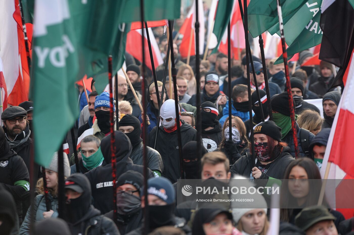 Марш националистов в Варшаве