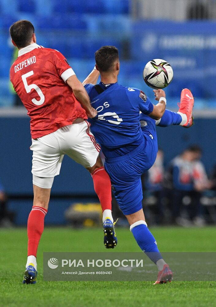 Футбол. Отборочный матч ЧМ-2022. Россия - Кипр
