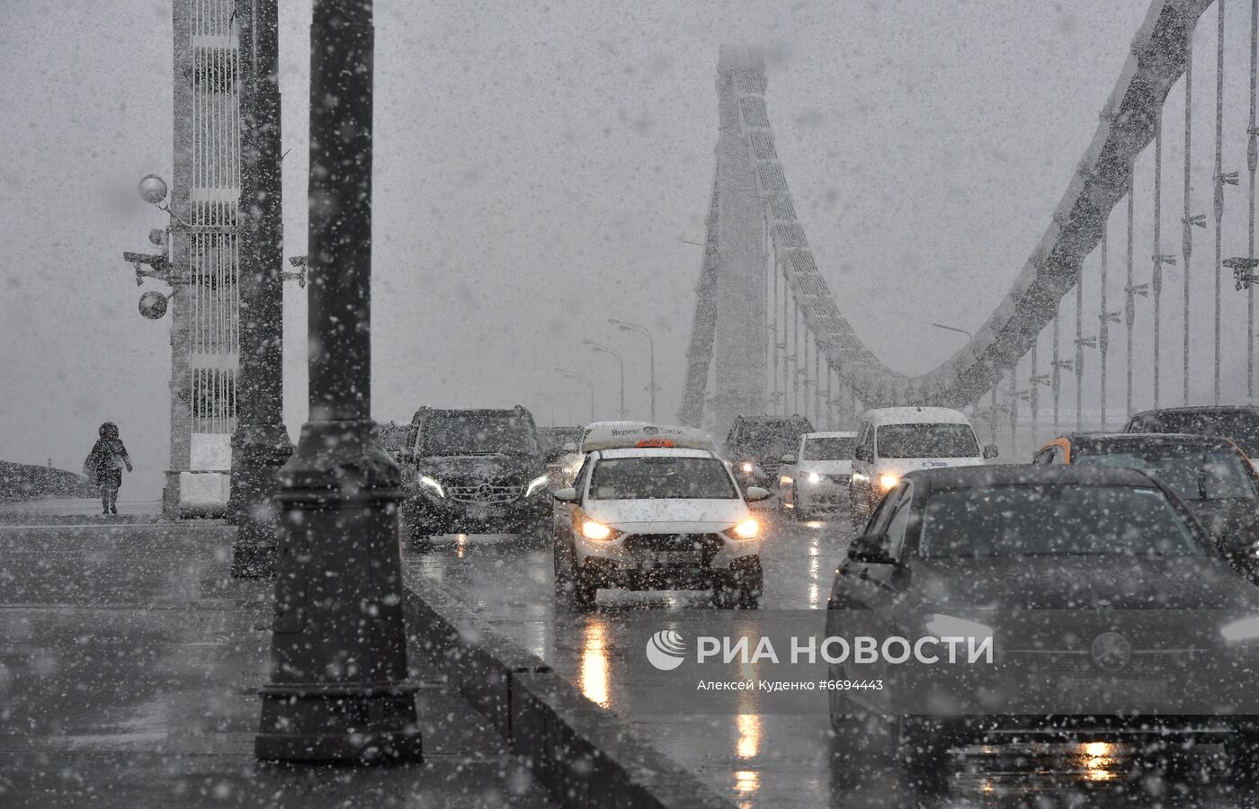 Снегопад в Москве
