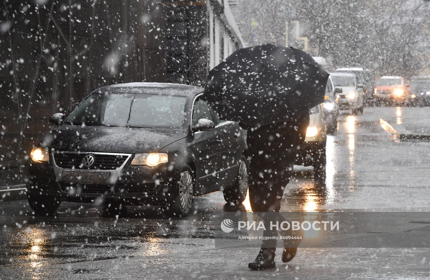 Снегопад в Москве