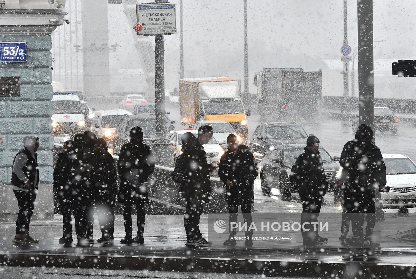 Снегопад в Москве
