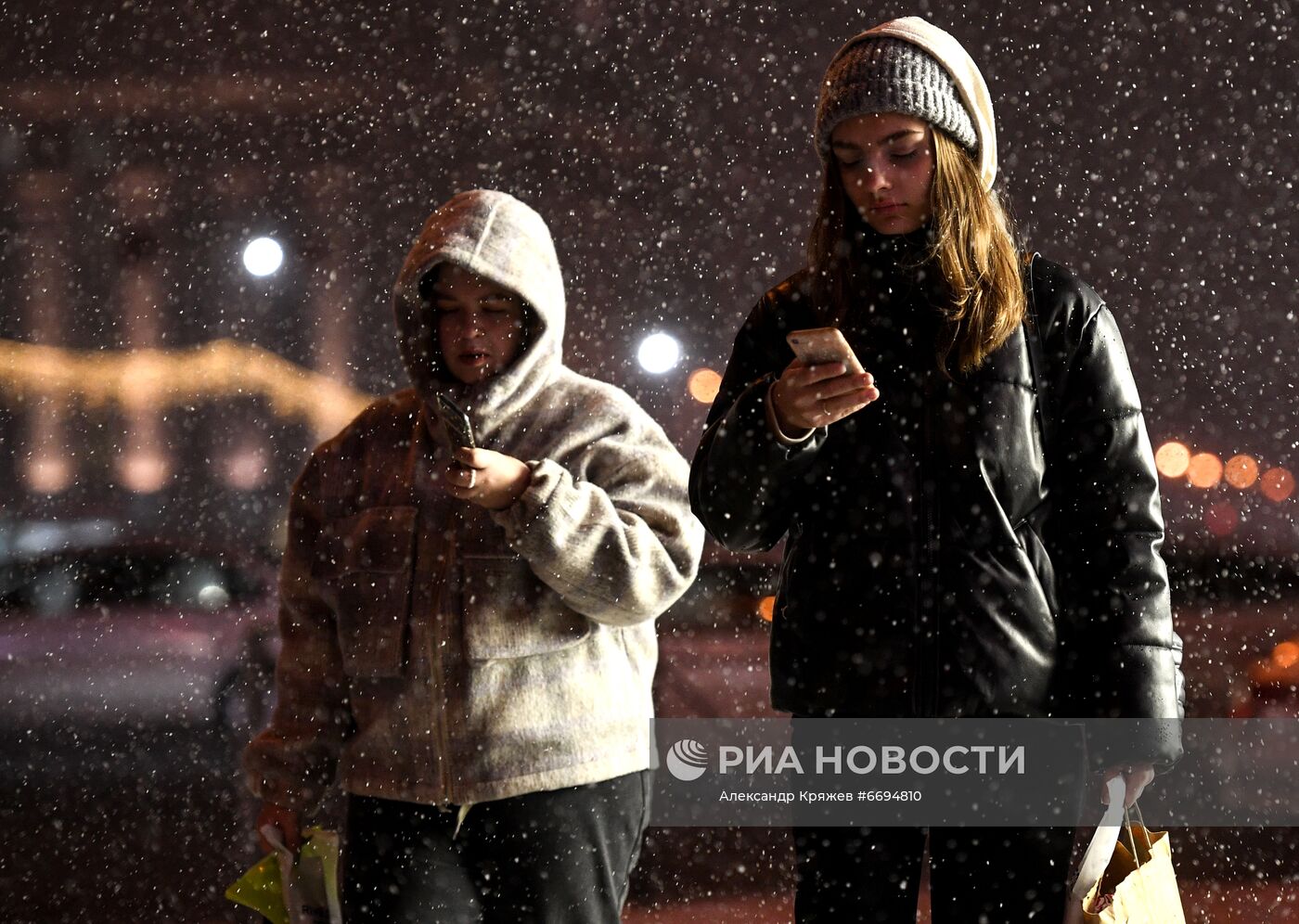 Снегопад в Новосибирске
