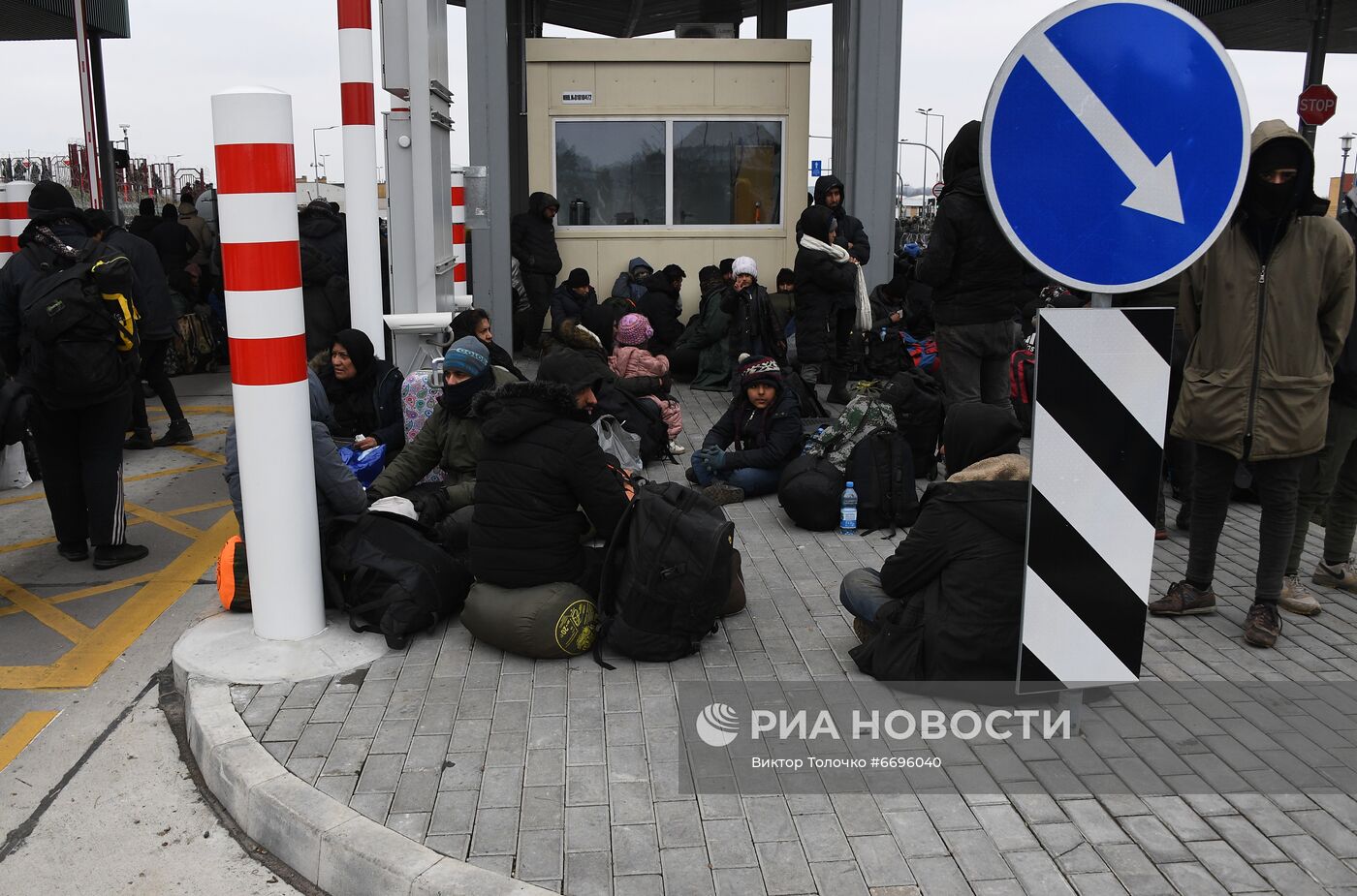 Ситуация у пропускного пункта "Брузги" на белорусско-польской границе