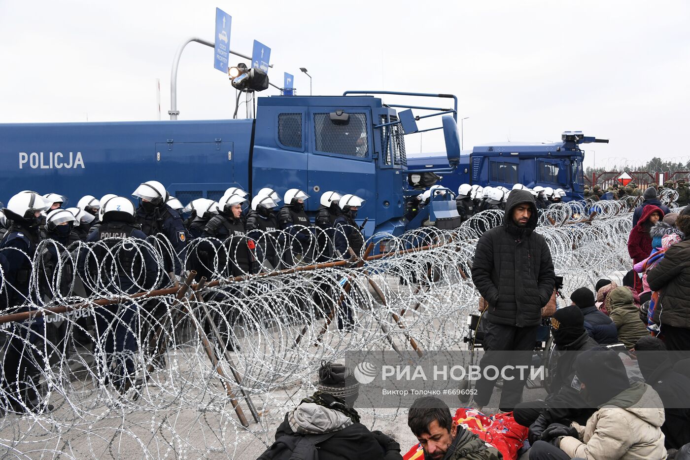 Ситуация у пропускного пункта "Брузги" на белорусско-польской границе
