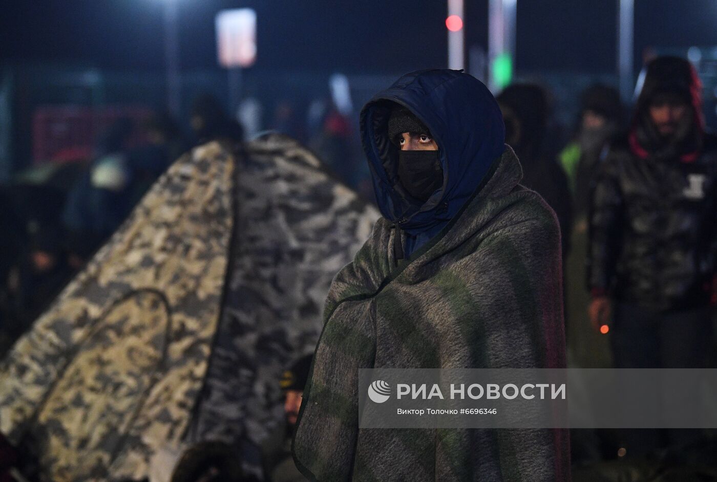 Ситуация у пропускного пункта "Брузги" на белорусско-польской границе