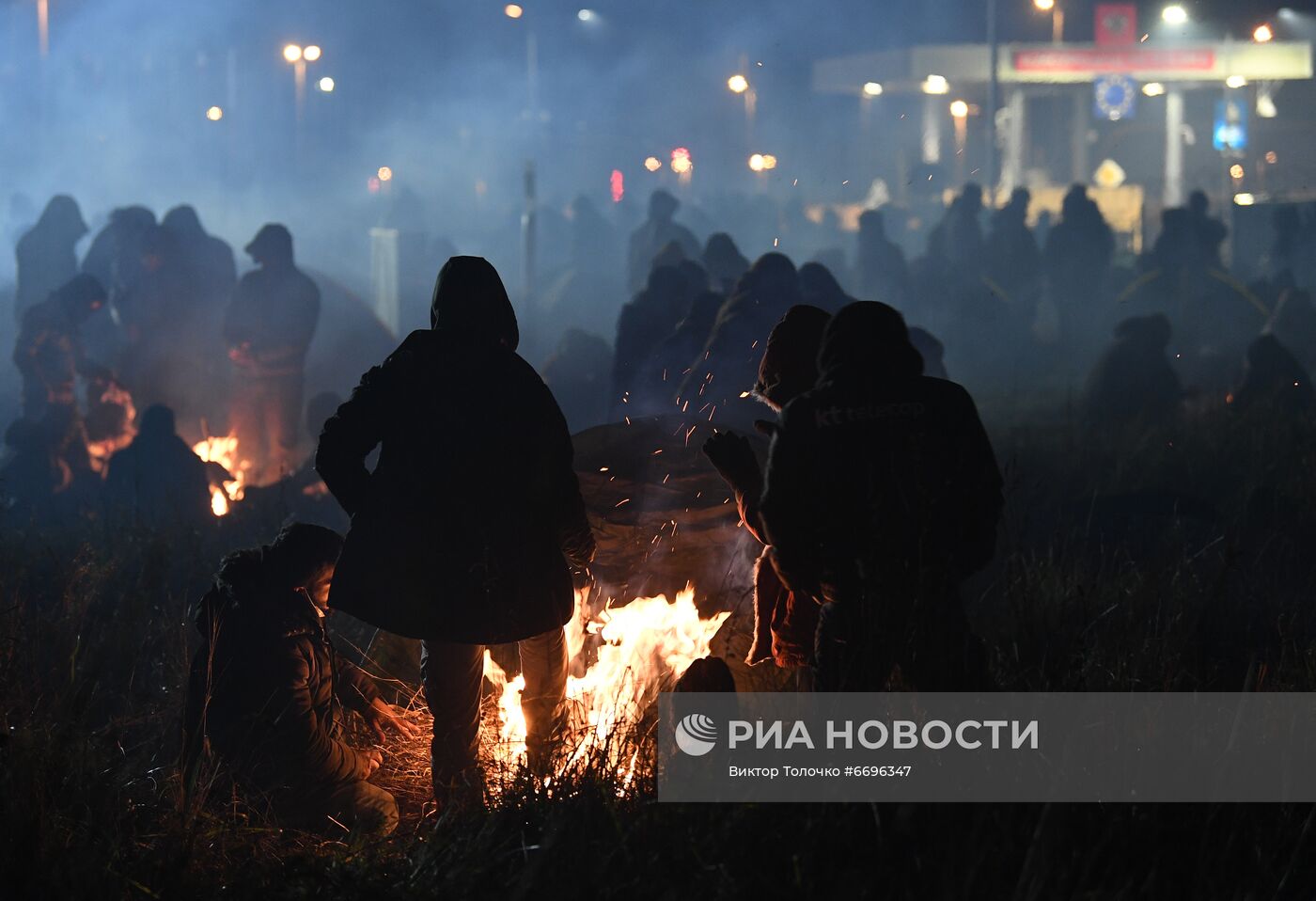 Ситуация у пропускного пункта "Брузги" на белорусско-польской границе