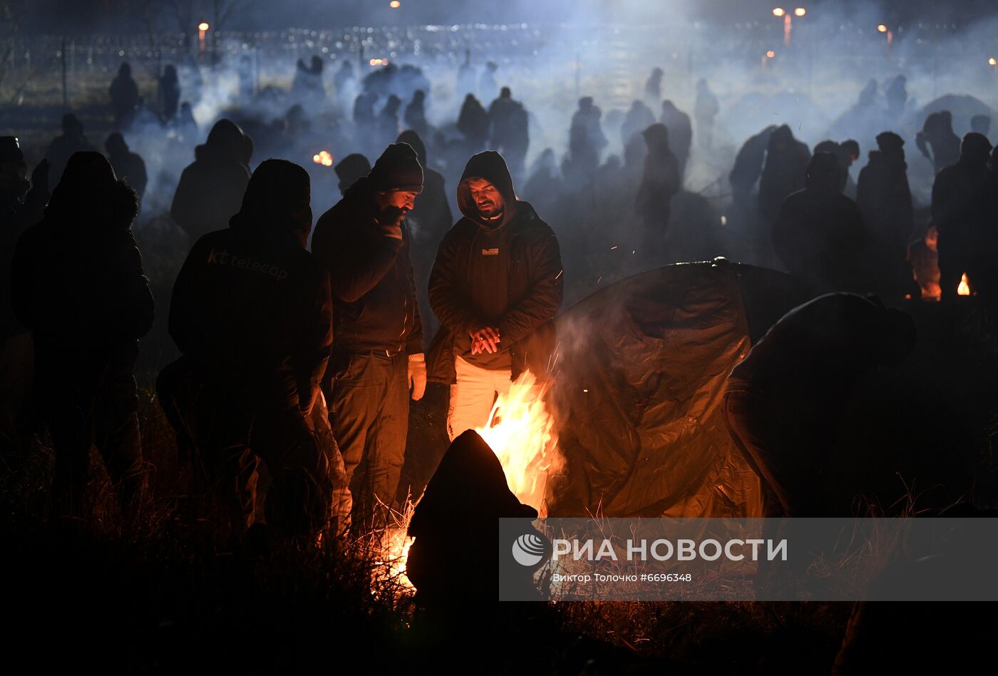 Ситуация у пропускного пункта "Брузги" на белорусско-польской границе