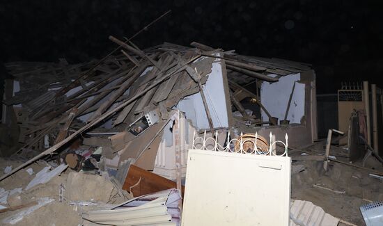 Взрыв в жилом доме в Гудермесе