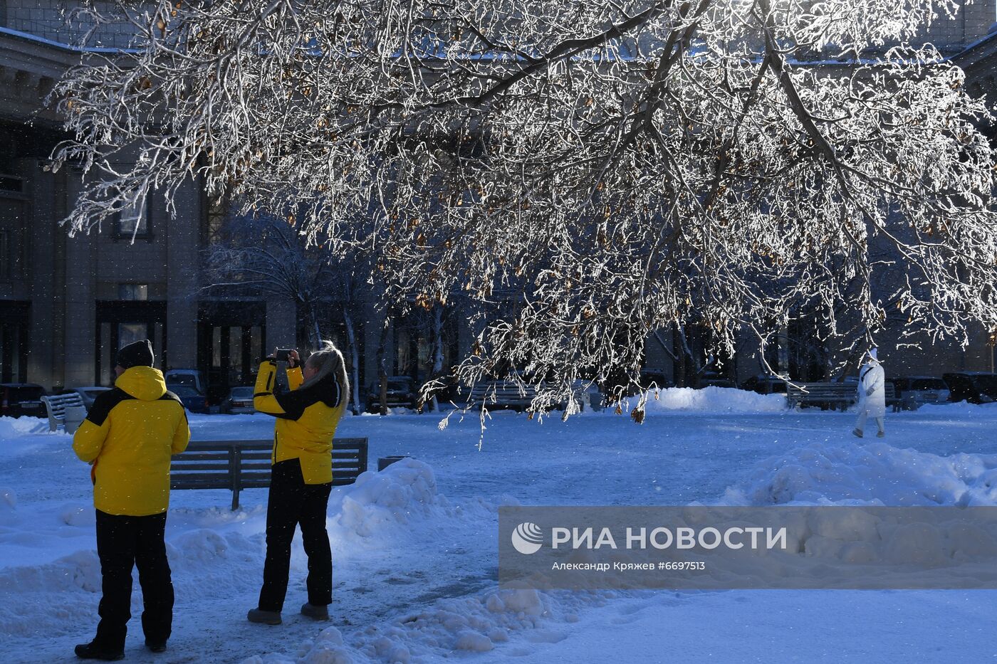 Снег в Новосибирске