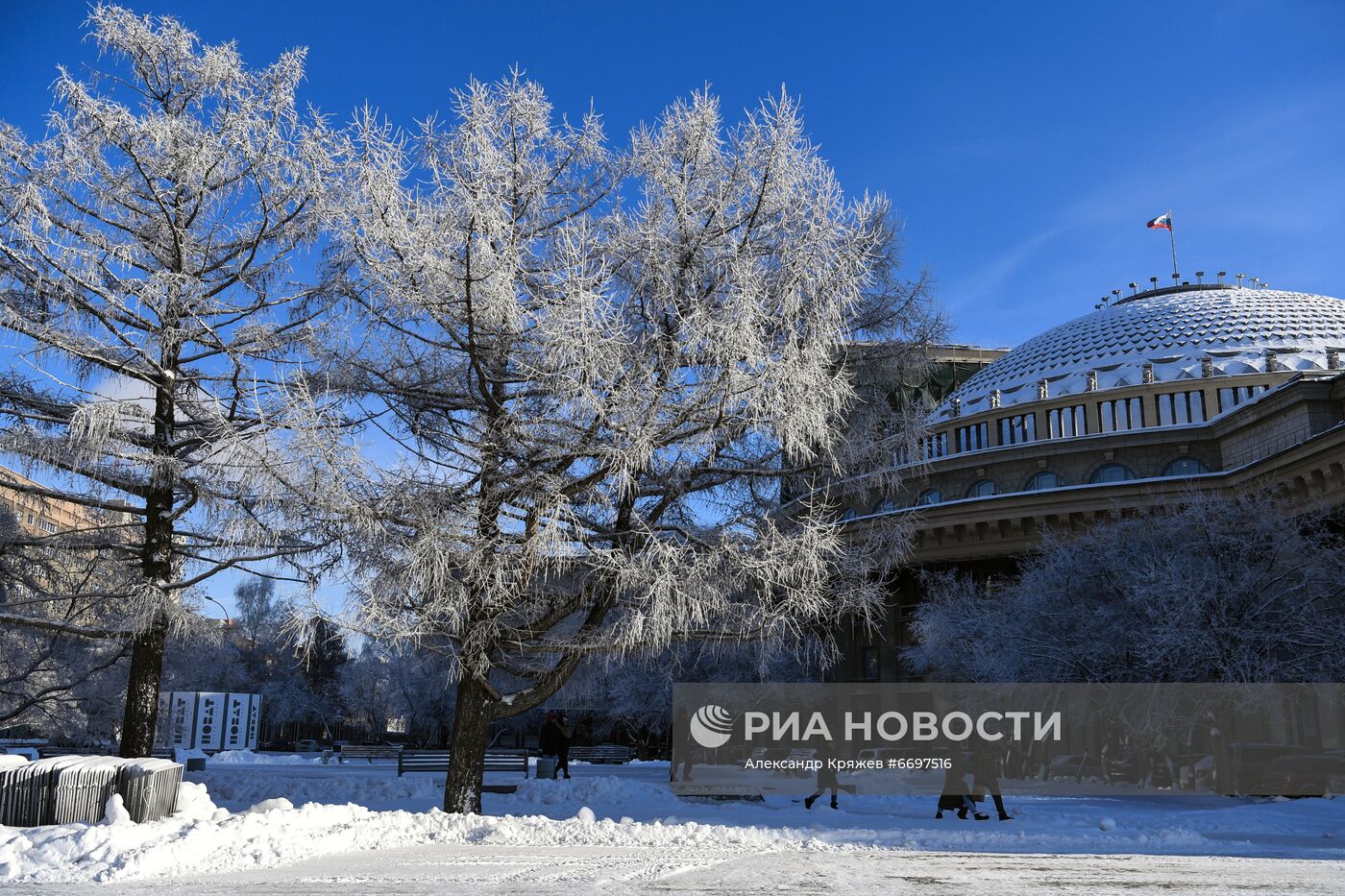 Снег в Новосибирске