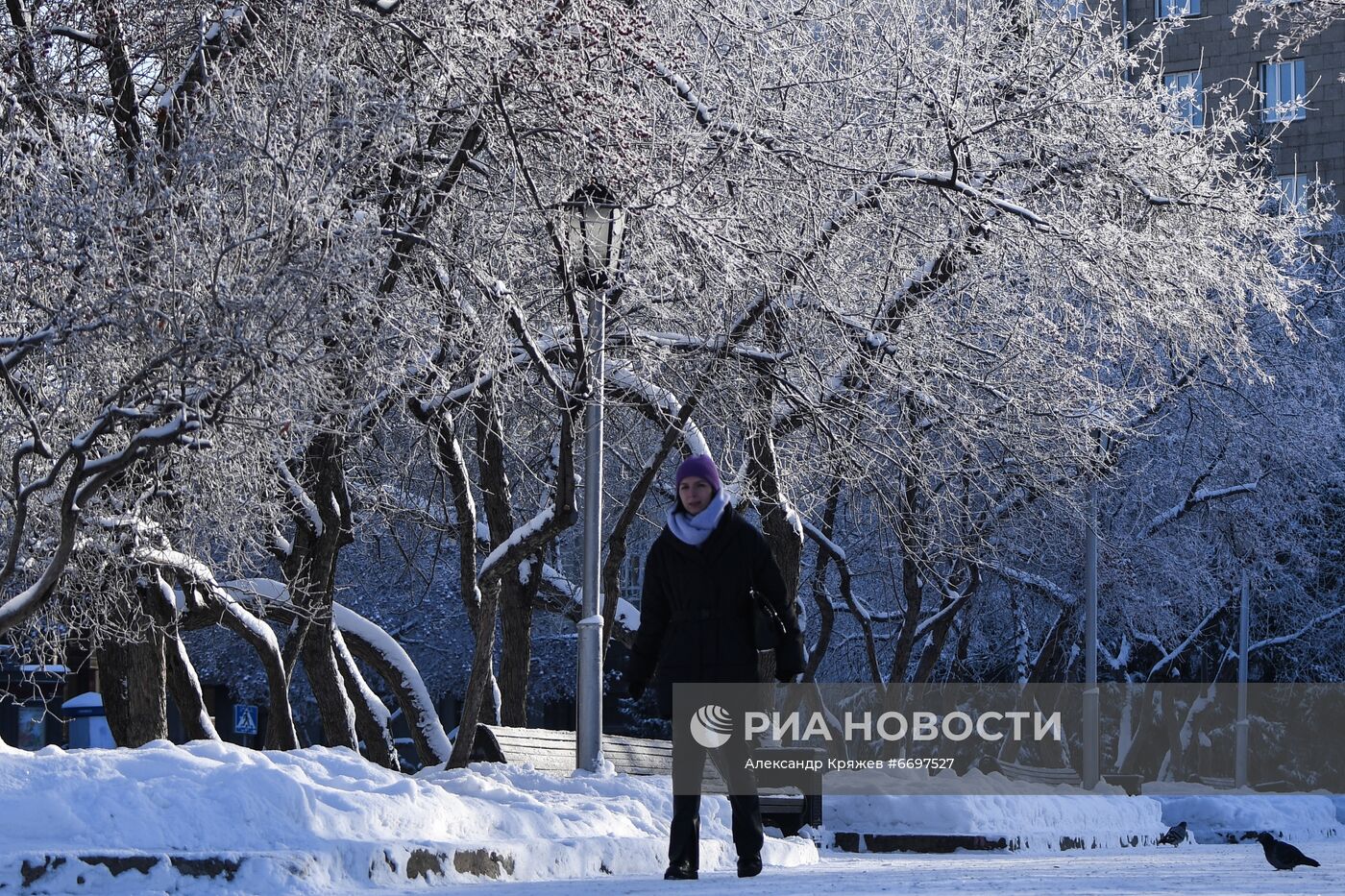 Снег в Новосибирске