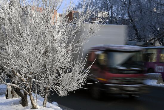 Снег в Новосибирске