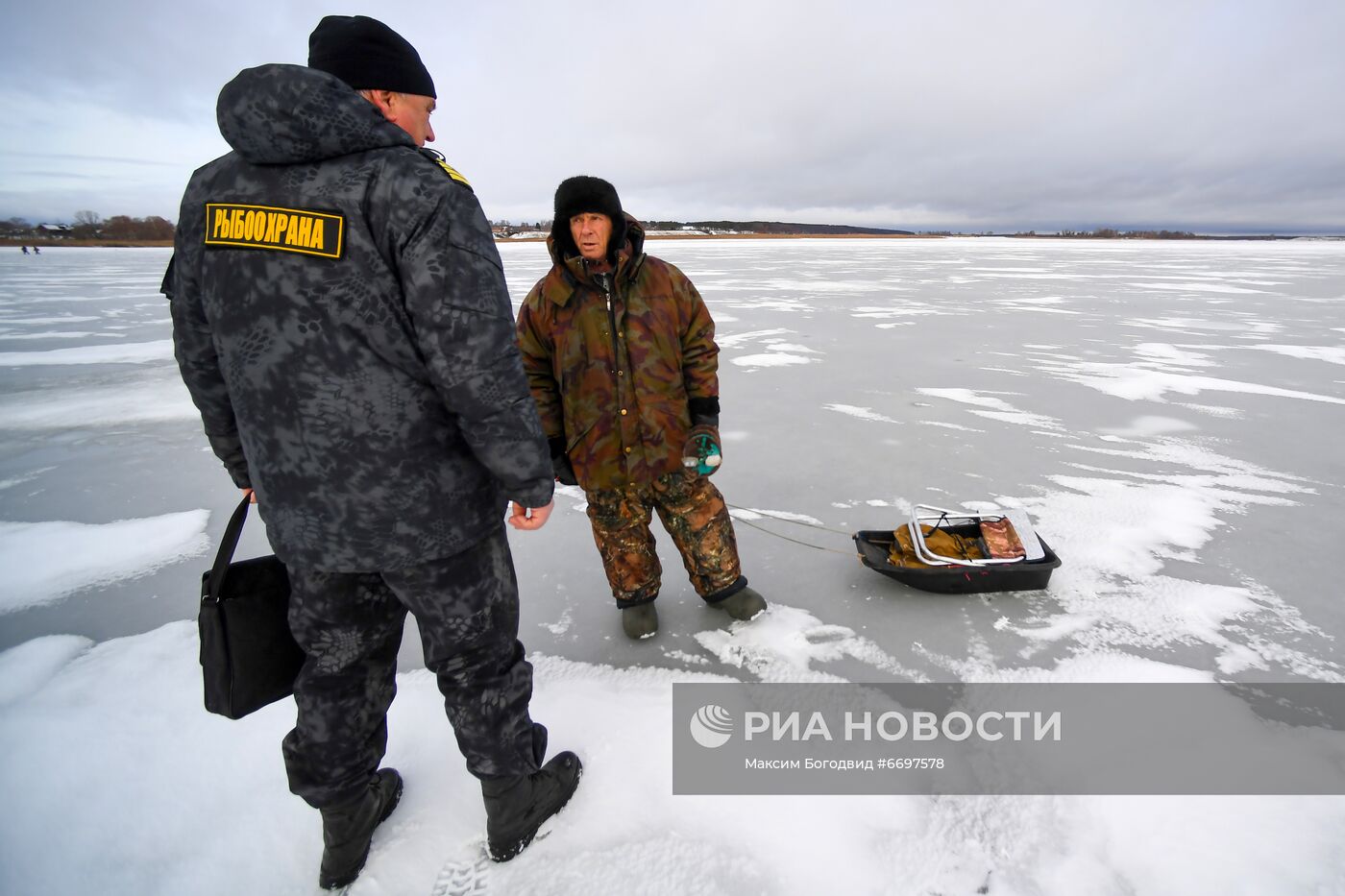 Рейд по предотвращению происшествий на водоемах зимой