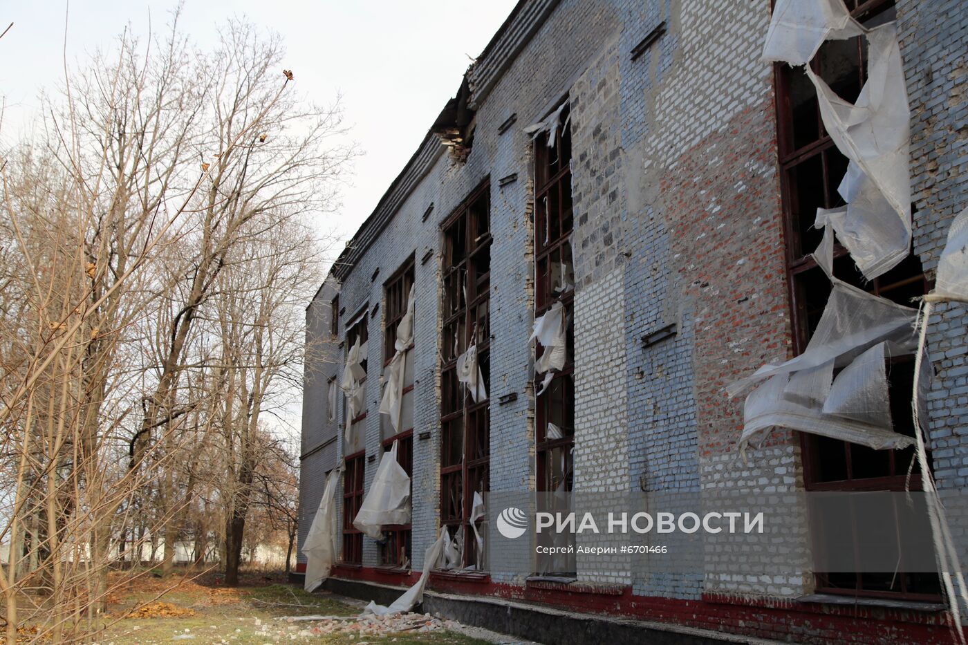 Последствия обстрела города Ясиноватая в ДНР