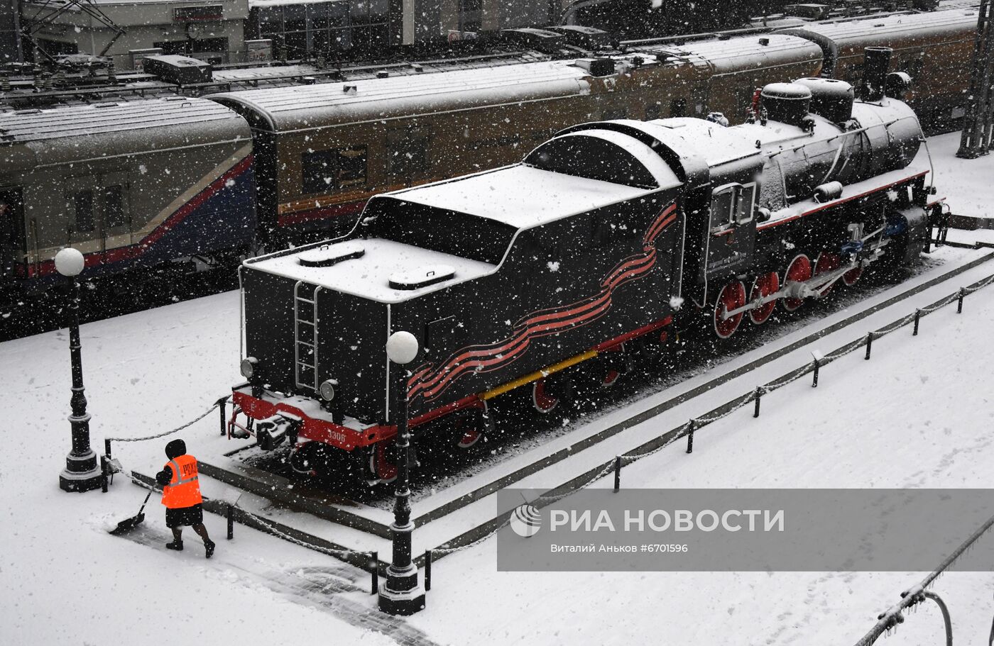 Первый снег во Владивостоке