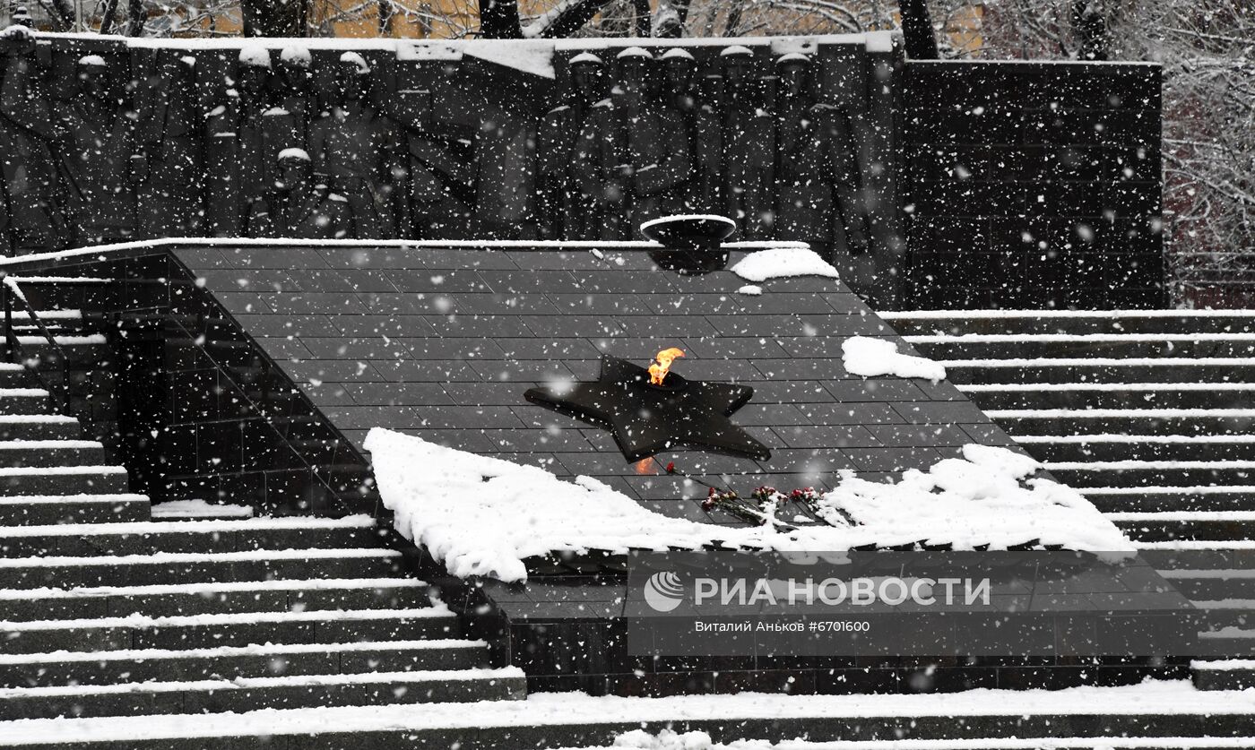 Первый снег во Владивостоке