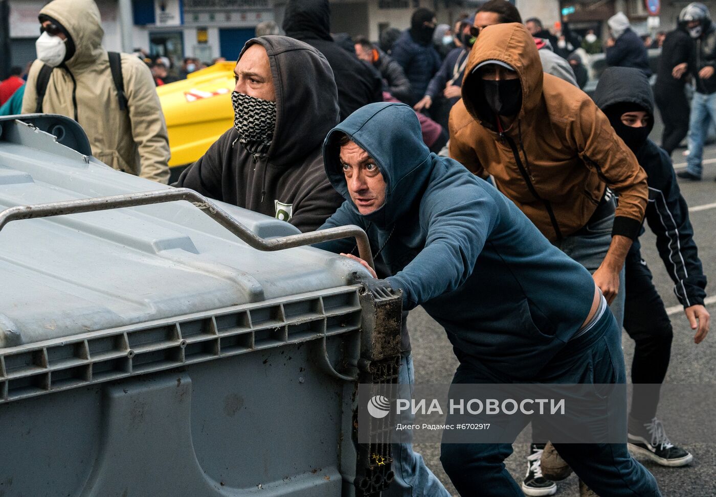 Протесты металлургов в Испании