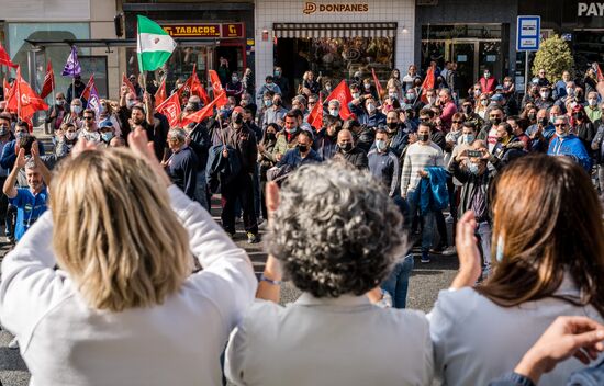 Протесты металлургов в Испании