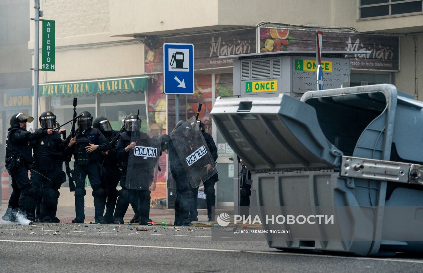 Протесты металлургов в Испании