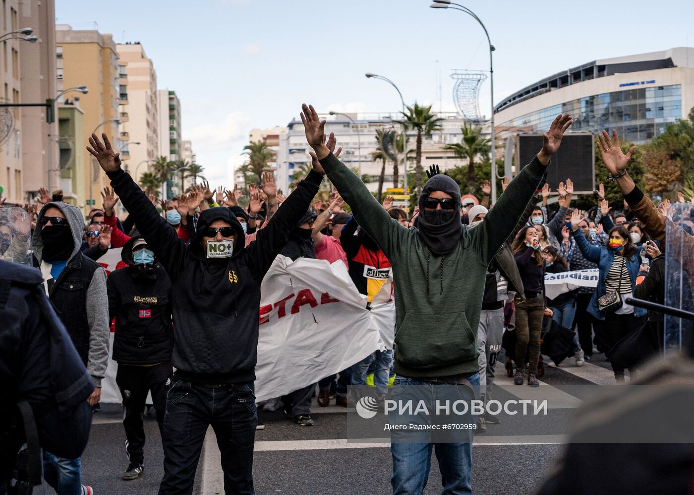 Протесты металлургов в Испании