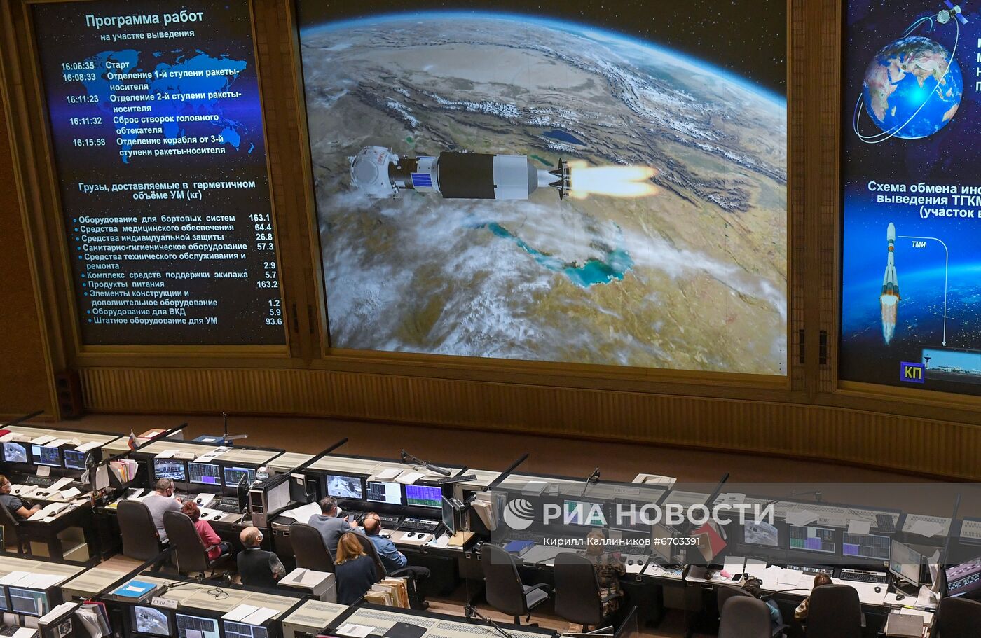 Пуск РН "Союз-2.1б" с транспортным грузовым кораблём-модулем "Прогресс М-УМ"