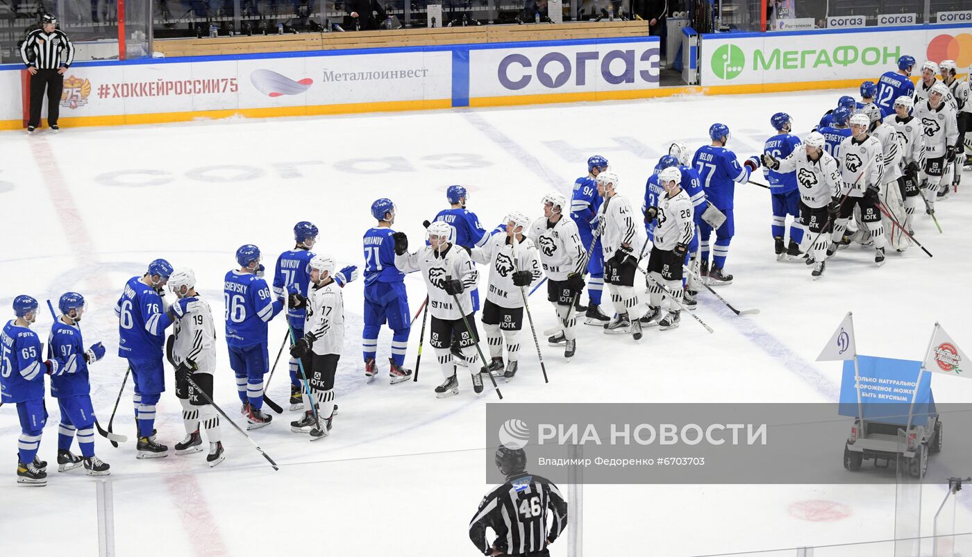 Хоккей. КХЛ. Матч "Динамо" (Москва) - "Трактор"