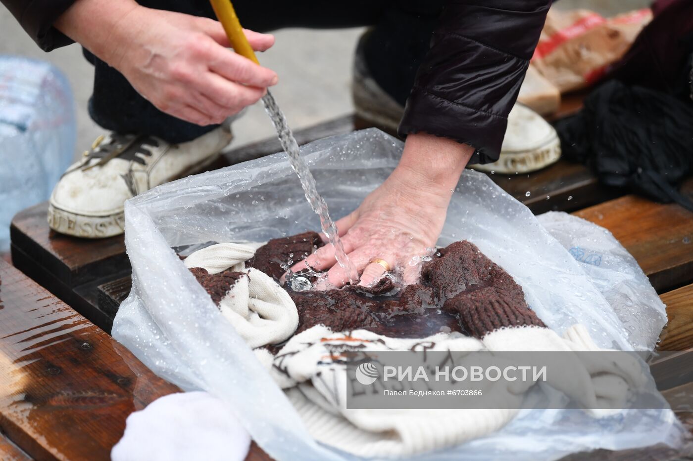 Беженцы на границе Белоруссии с Польшей