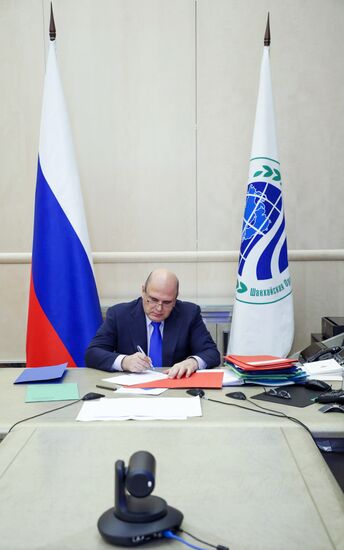 Премьер-министр РФ М. Мишустин принял участие в заседании Совета глав правительств государств - членов ШОС
