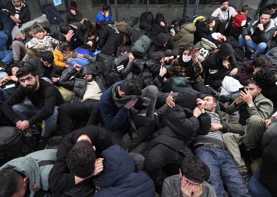 Ситуация в аэропорту Минска