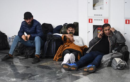 Ситуация в аэропорту Минска