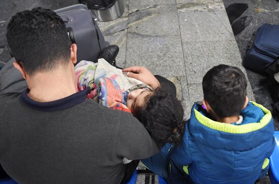 Ситуация в аэропорту Минска