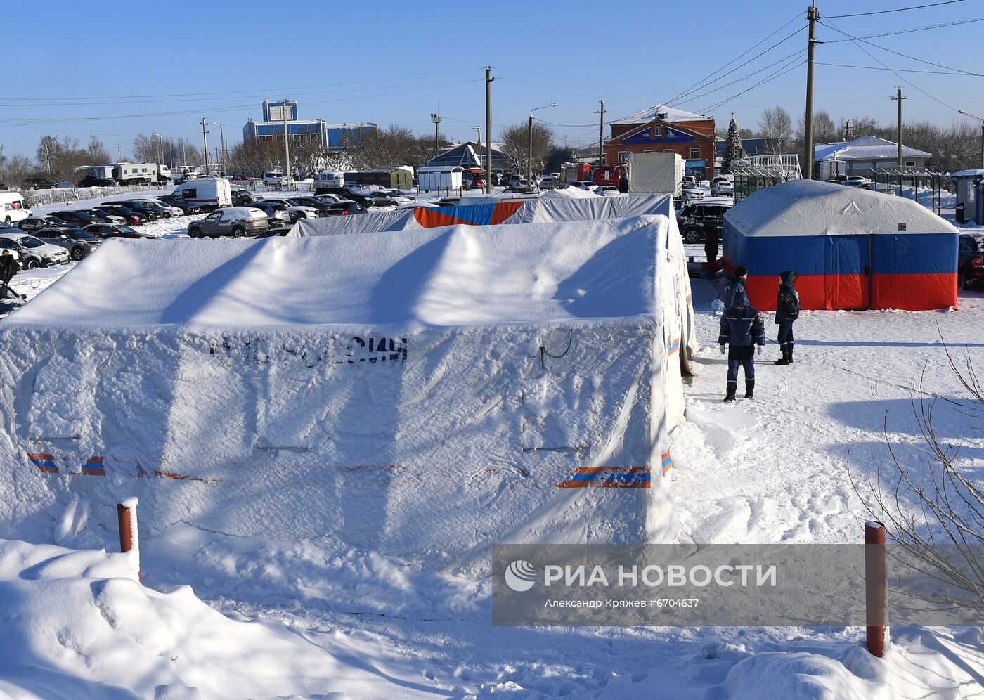 Спасательные работы на шахте "Листвяжная" в Кемеровской области 