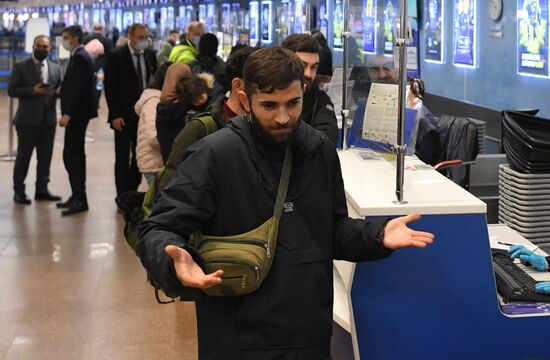 Ситуация в аэропорту Минска