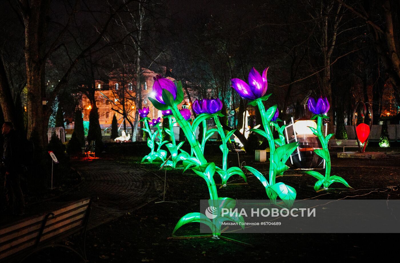 Открытие парка фонарей в Калининграде