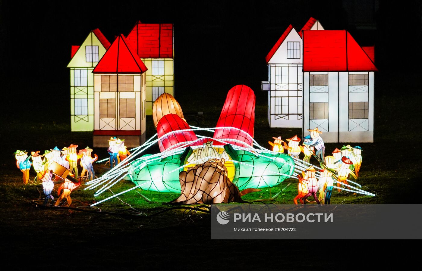 Открытие парка фонарей в Калининграде