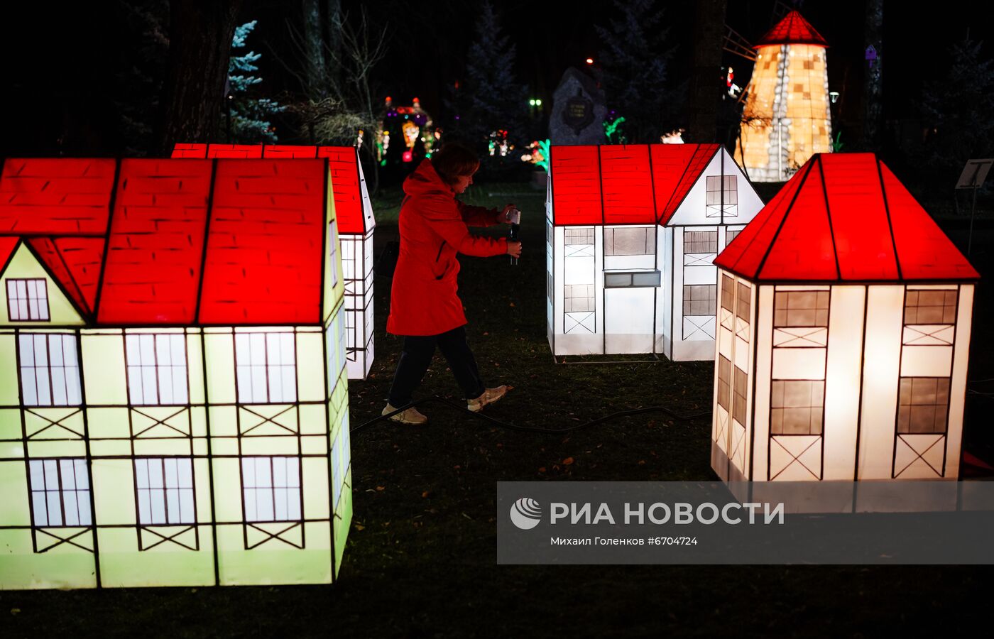 Открытие парка фонарей в Калининграде