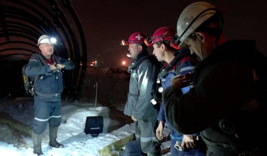 Горноспасатели отправились на разведку ситуации на аварийном участке шахты "Листвяжная"