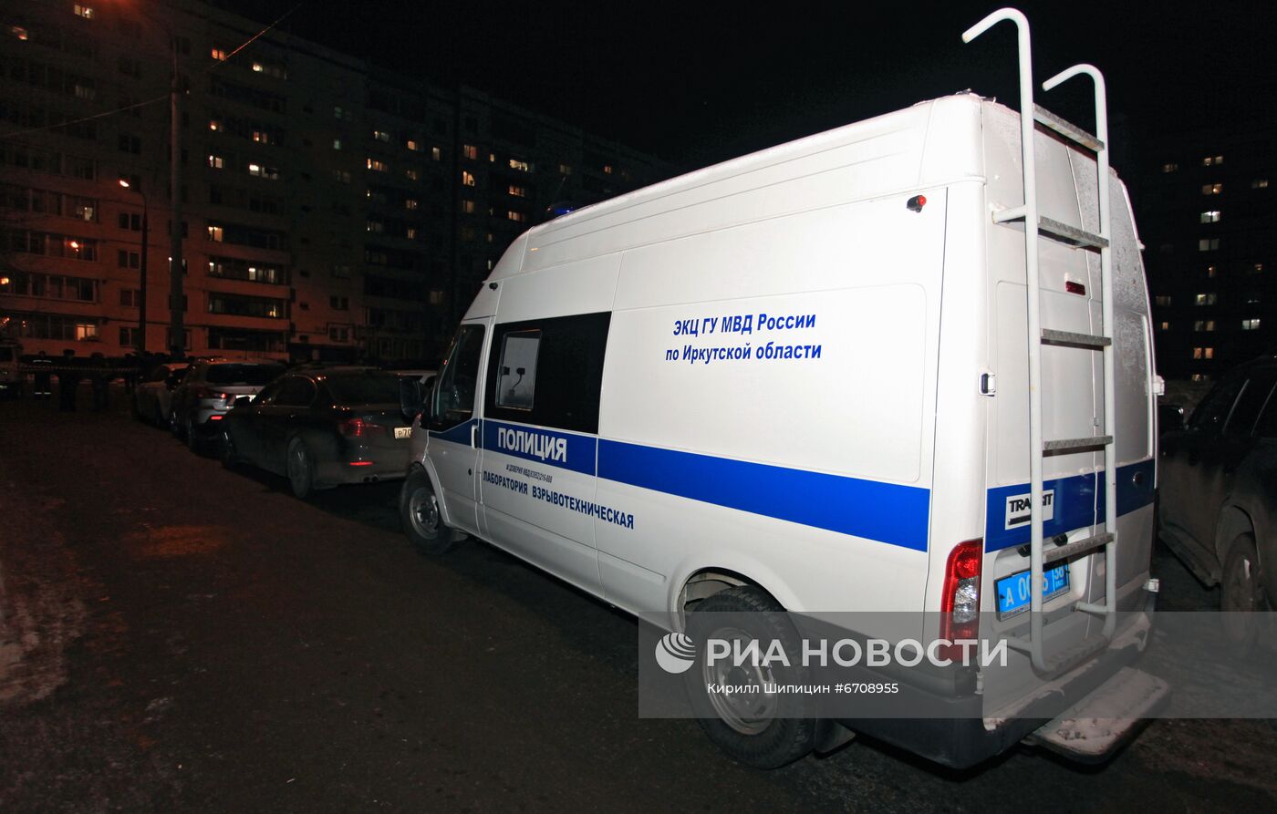 Взрыв в лифте жилого дома в Иркутске