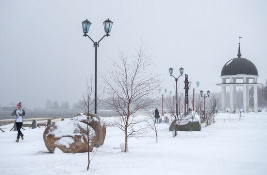 Снег в городах России 