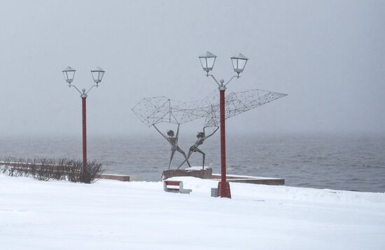 Снег в городах России 