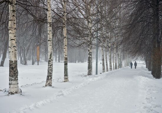 Снег в городах России 